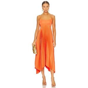 A.L.C Hollie Dress Vivid Orange - 2